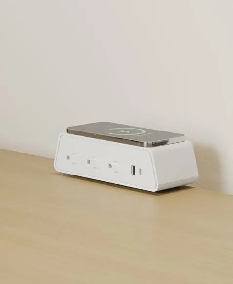 Clamp-mount desktop power module — OVAL, view 2