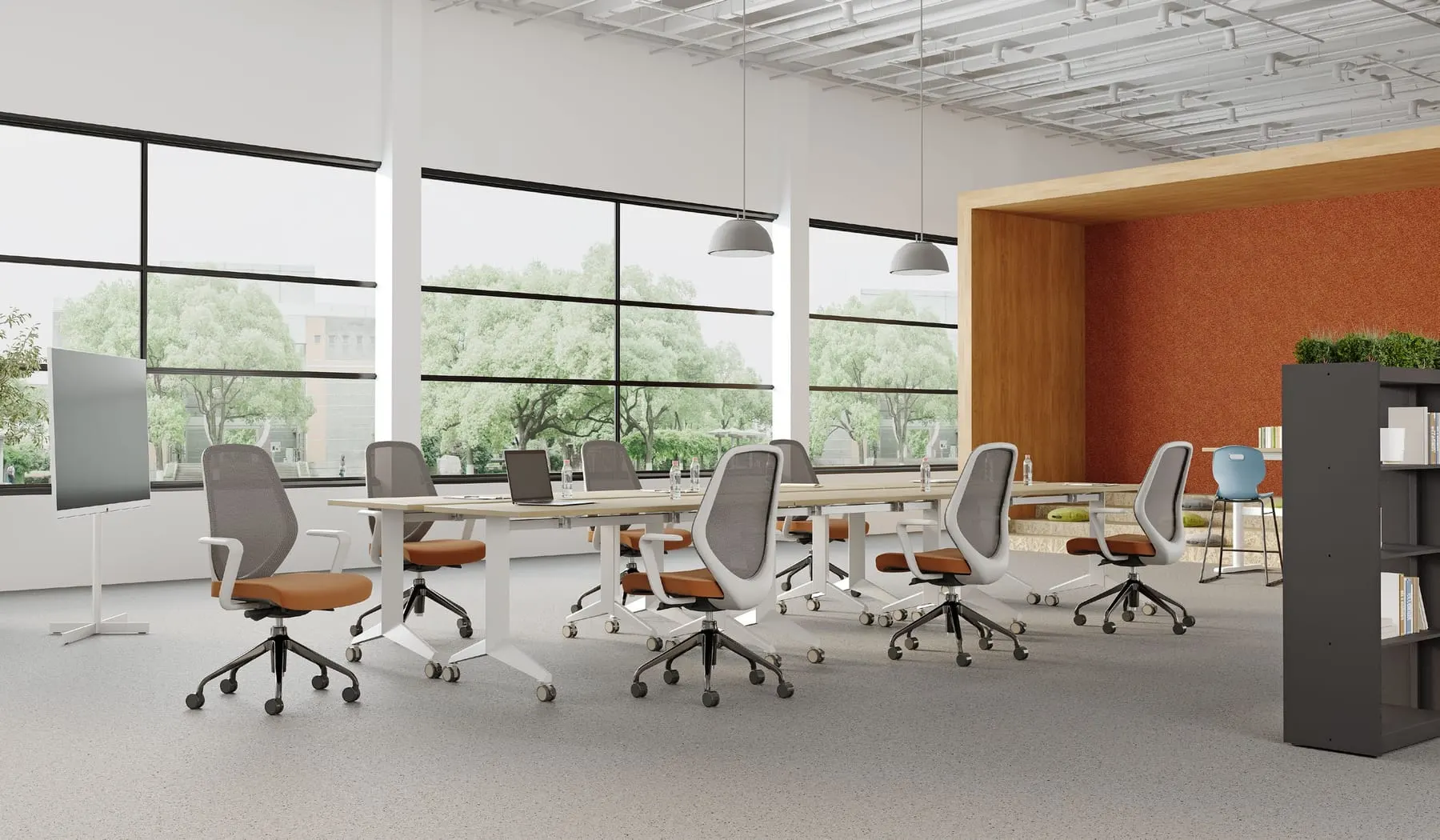 Ergonomic mesh task chair — SELLA, view 2