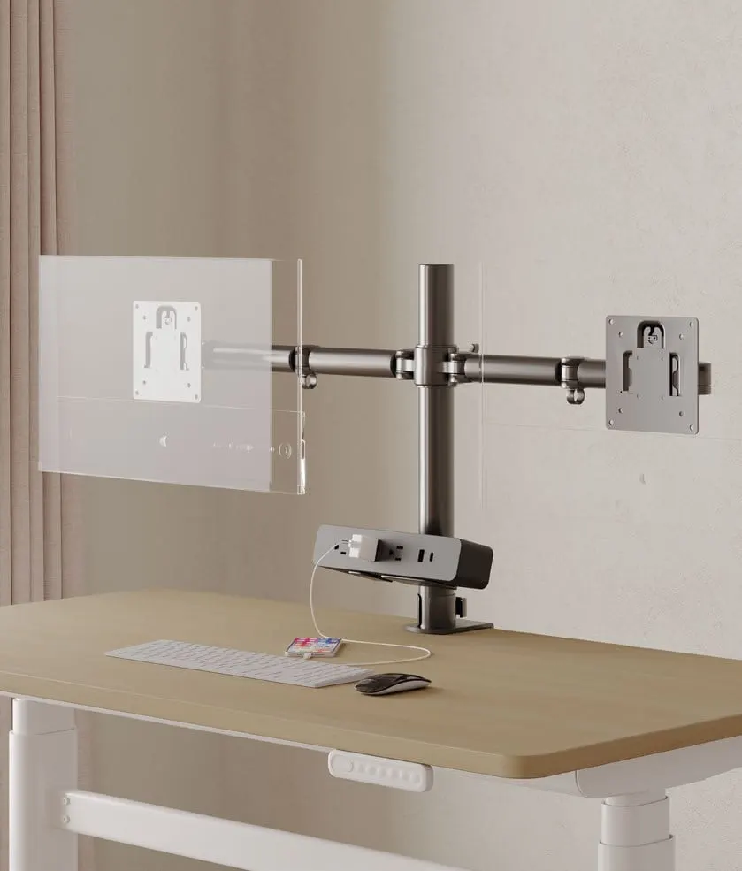 Pole-mounted multi-monitor arm system — ROBOT, view 2