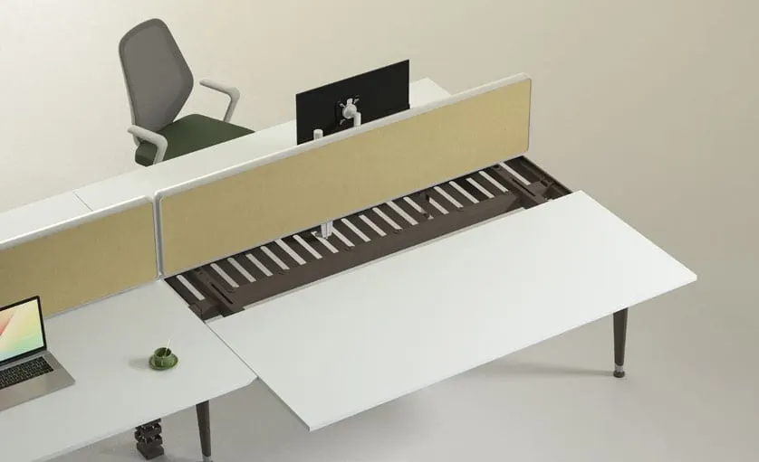 Modular benching with 120-degree layouts — MAGICK, view 2