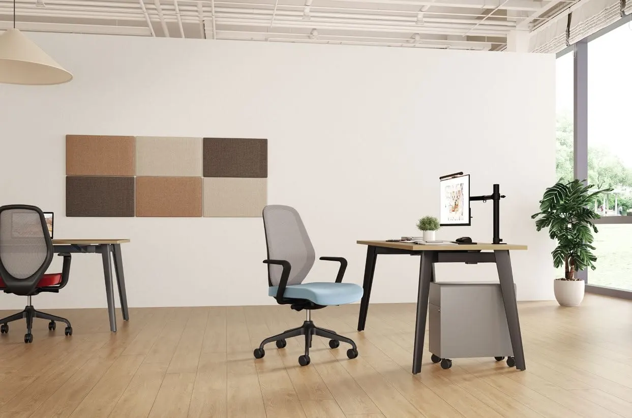 Ergonomic mesh task chair — SELLA, view 3