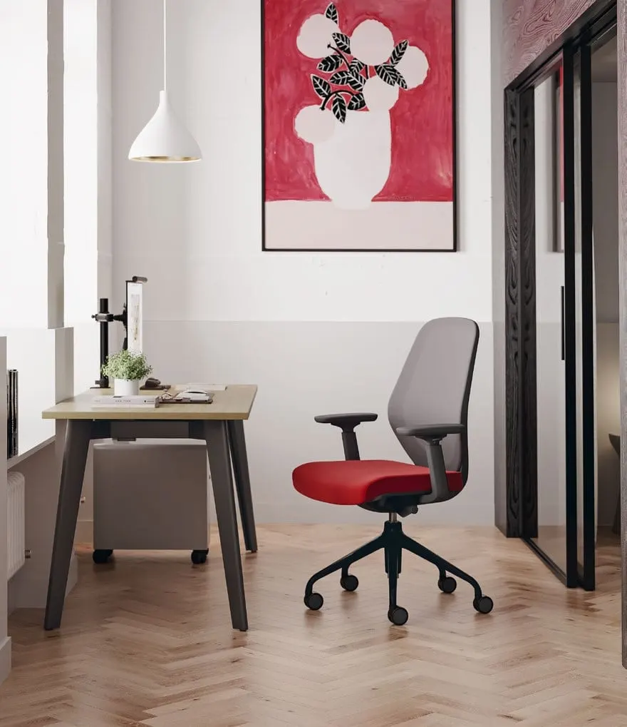 Ergonomic task chair, four-way armrests — SELLA PRO, view 3