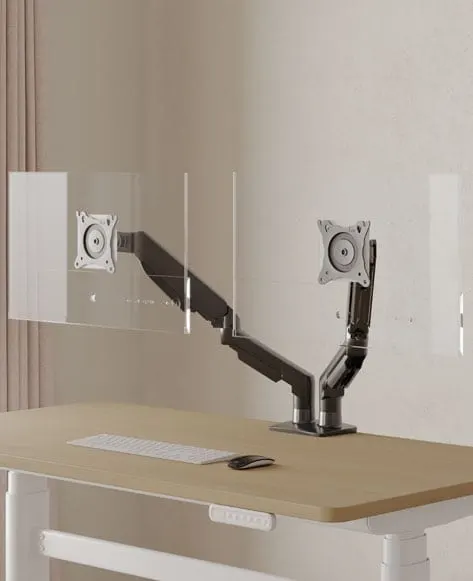 Gas-spring monitor arm, single or dual — KONI, view 3