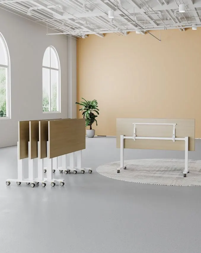 Flip-top nesting training table — TRAINI, view 4
