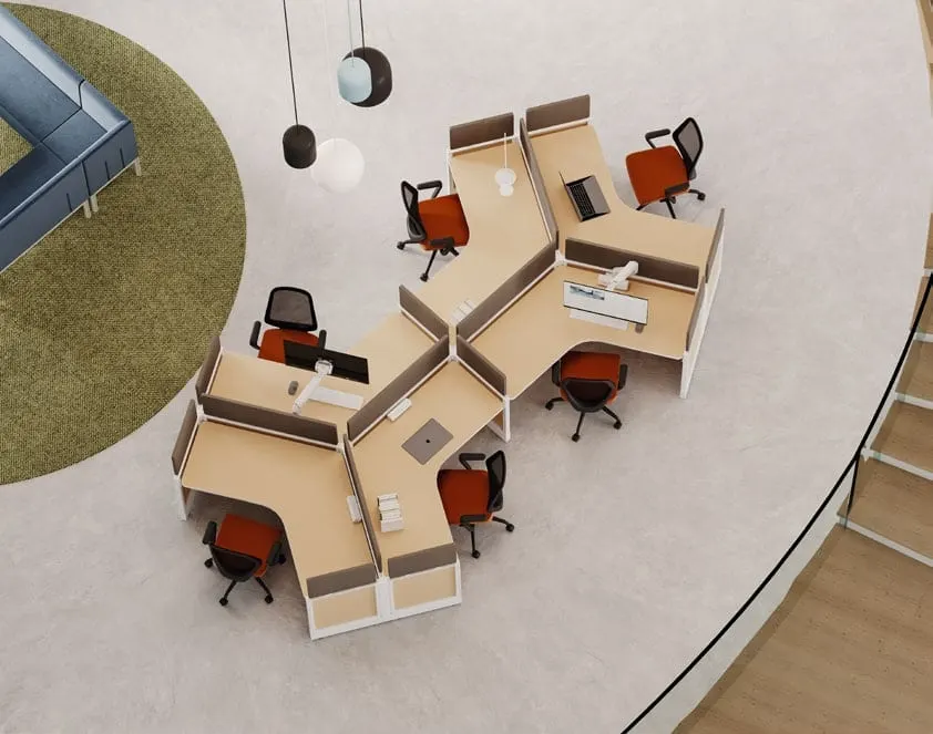 Modular office panel system with power — X-RAIL, view 5
